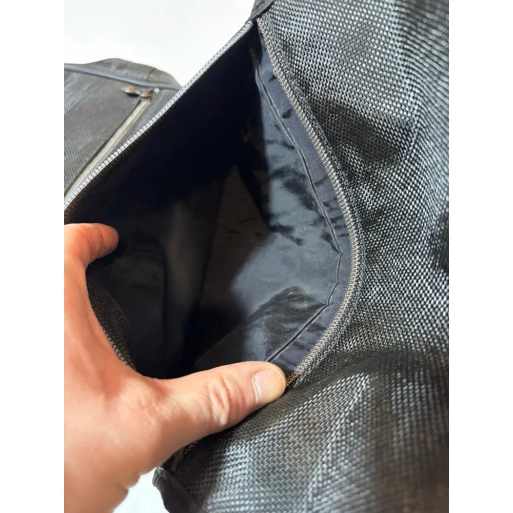 Versace Medusa Nylon Travel Toiletry Bag Black Fold Out Organizer Italy